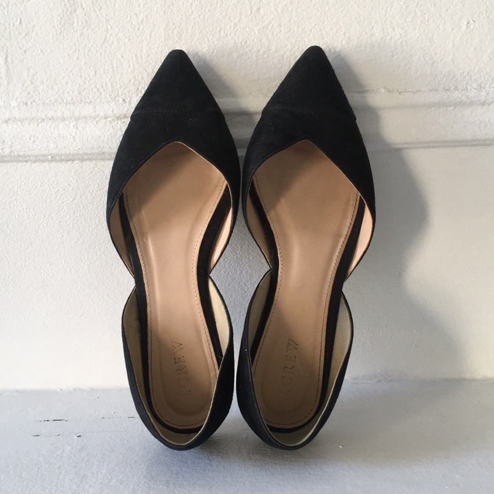 J Crew Suede Pointed Toe Flat